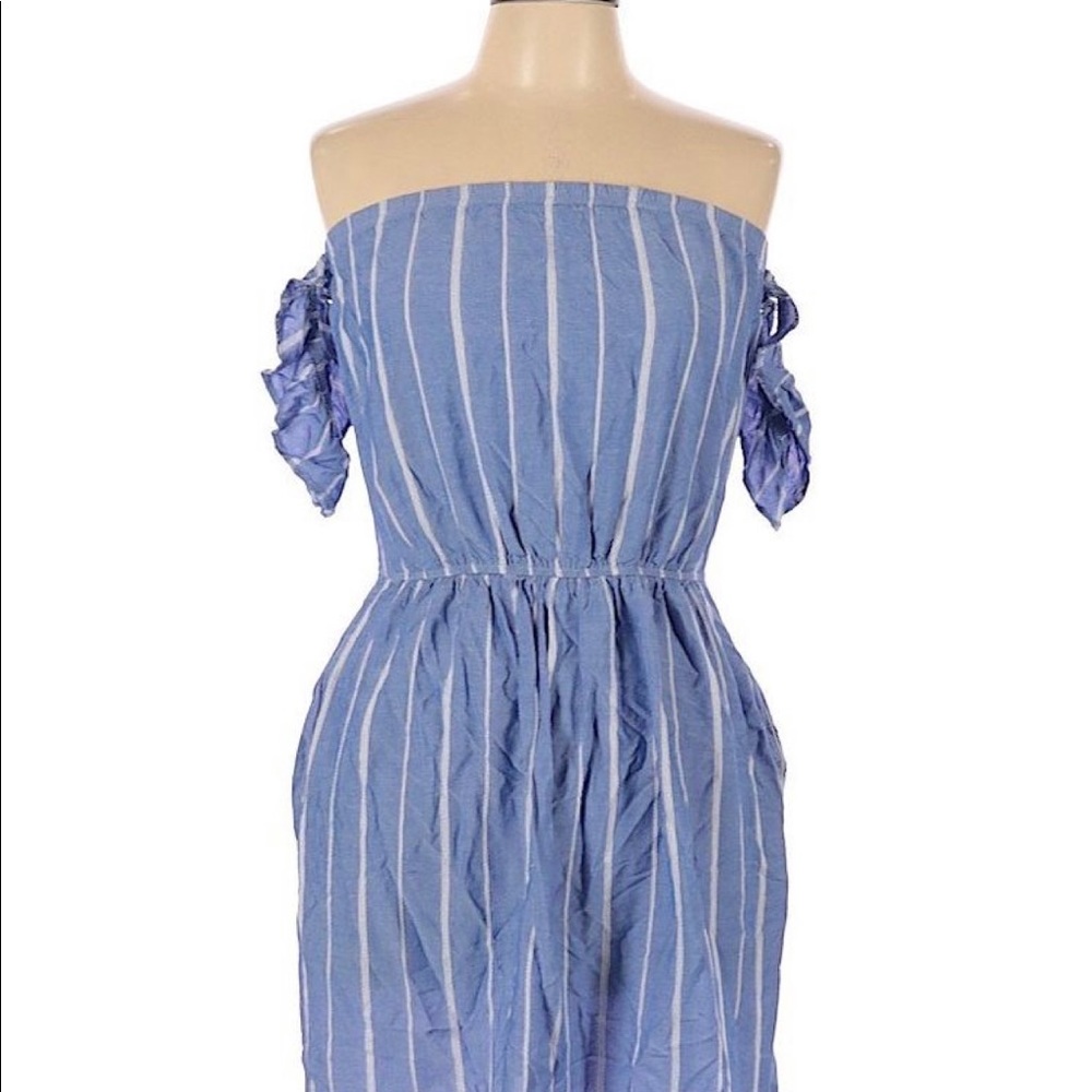 American Eagle Outfitters Blue Striped Dress